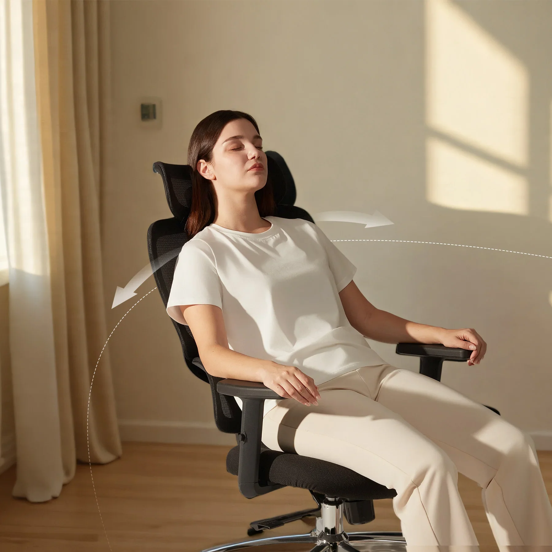 Sihoo M56C Dual-Back Ergonomic Office Chair with Soft Cushion - Image 9
