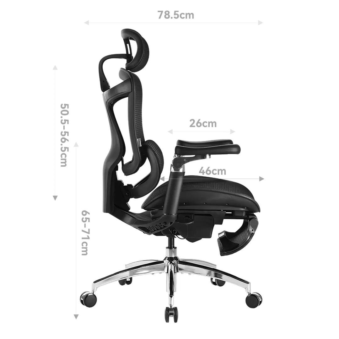Sihoo C300 Pro Ergonomic Office Chair - Footrest Version - Image 7
