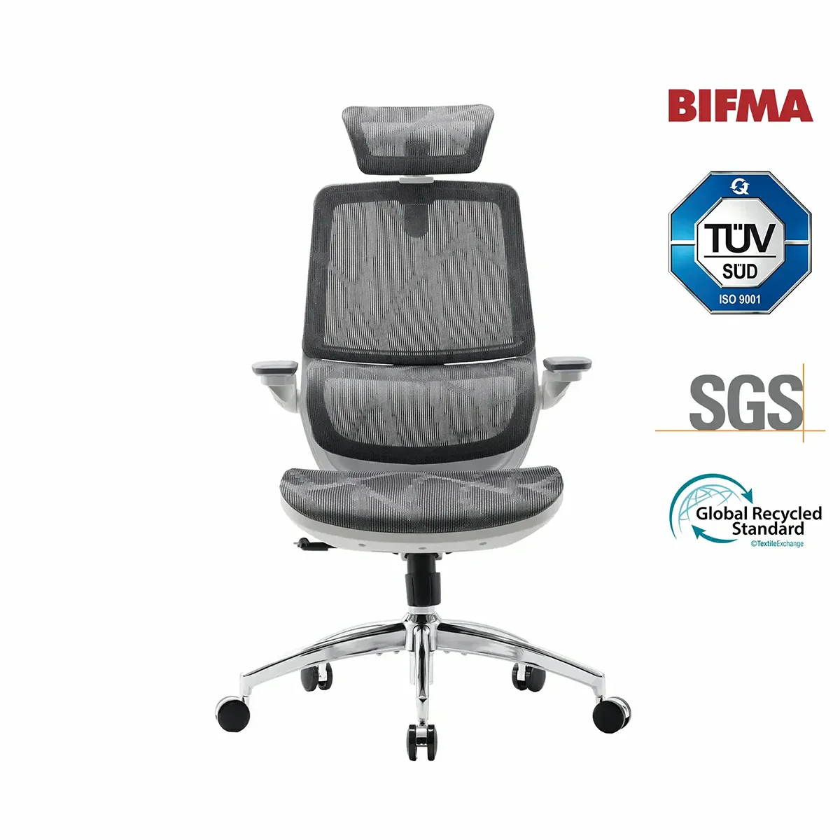 Sihoo M59AS Space-Saving Ergonomic Office Chair with Flip-Up Arms - Image 3