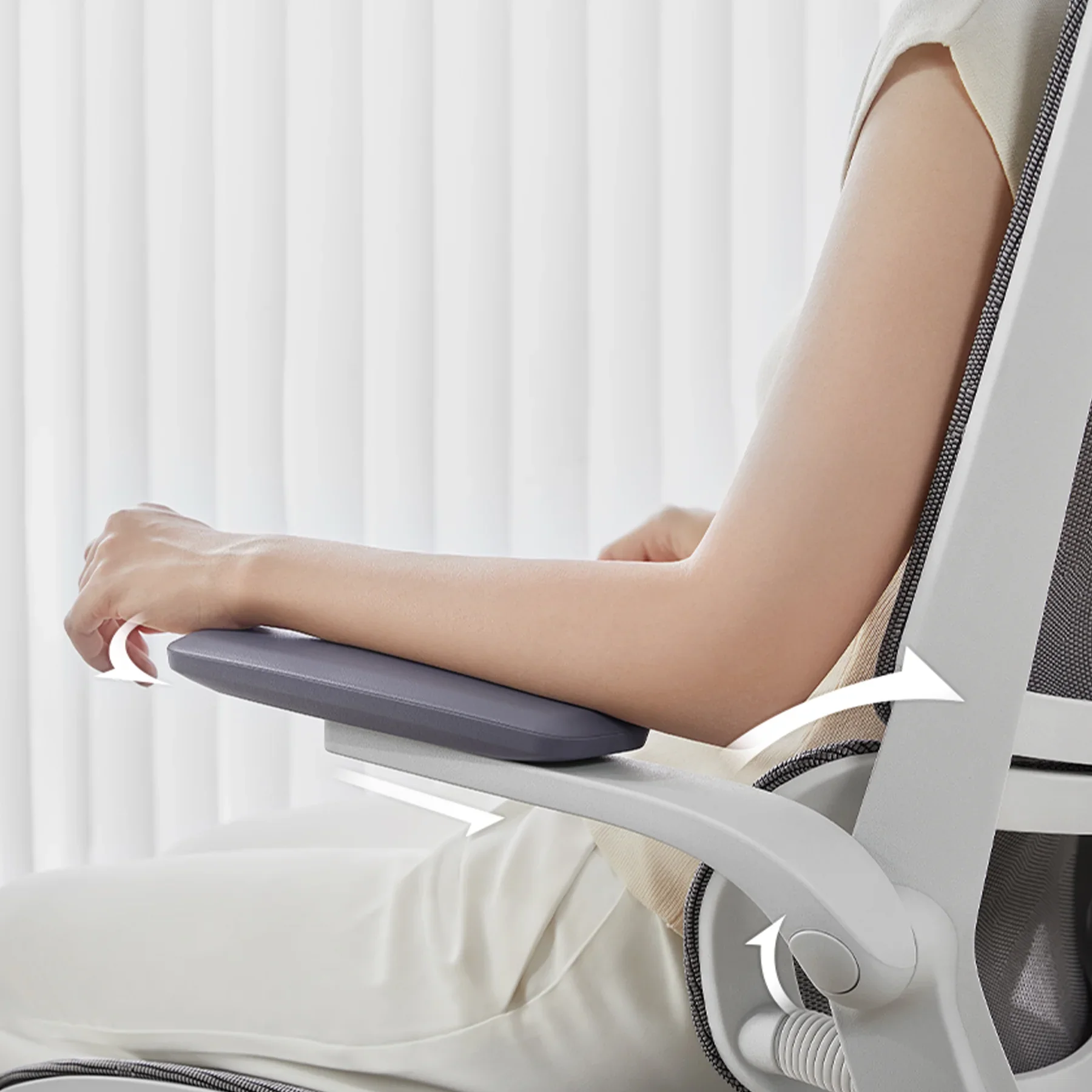 Sihoo M59AS Space-Saving Ergonomic Office Chair with Flip-Up Arms - Image 6