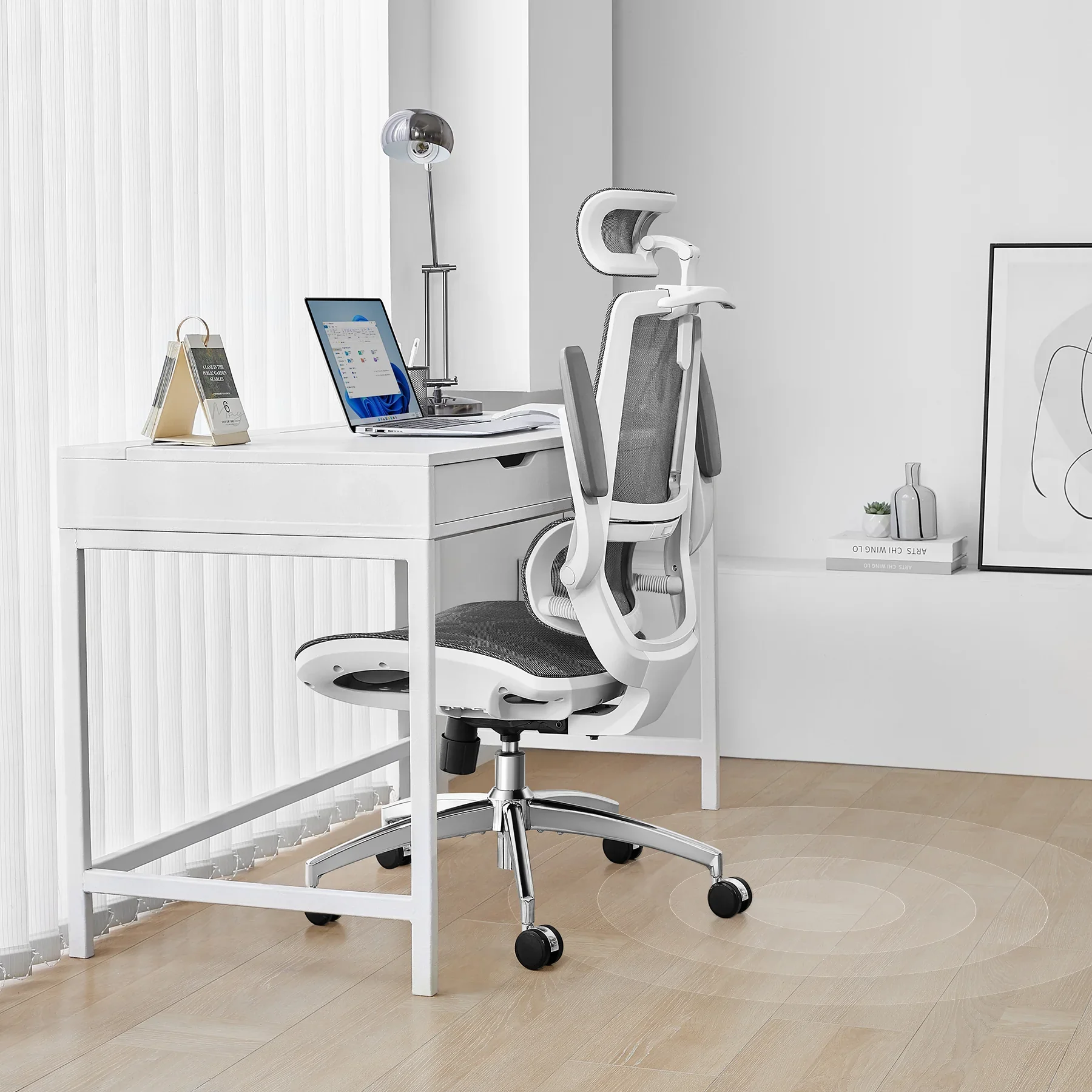 Sihoo M59AS Space-Saving Ergonomic Office Chair with Flip-Up Arms - Image 9